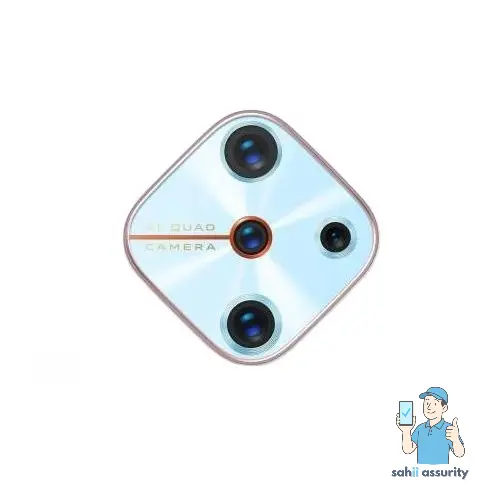 Camera Lens Glass with Frame for Vivo S1 Pro White